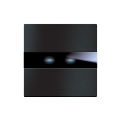 PLAQUE TOUCH 44 CARRÉE ALUMUNIUM ANTHRACITE BROSSÉ 2 MODULES|sfh|7d96ea9aed8c|