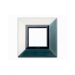 PLAQUE ZAMA 44 CARRÉE NICKEL BROSSÉ 2 MODULES|sfh|44f0ecd1f67b|