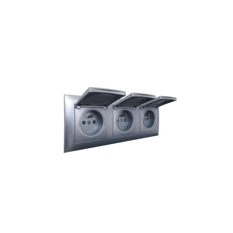 Gamme étanche Gris 2+2+2 modules|sfh|64e784bb2f48|