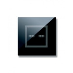 PLAQUE VERA 44 TOUCH CARRÉE NOIR ABSOLU 2 MODULES 2 COMMANDES|sfh|6c4032d651f0|