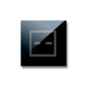 PLAQUE VERA 44 TOUCH CARRÉE NOIR ABSOLU 2 MODULES 2 COMMANDES|sfh|9526d5c334fc|