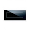 PLAQUE VERA 44 TOUCH RECTANGULAIRE NOIR ABSOLU 7 MODULES 4 COMMANDES|sfh|03e9ec27ea51|