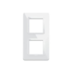 PLAQUE TECHNOPOLYMERE 44 CARRÉE BLANC 2+2 MODULES|sfh|71272c939dd0|