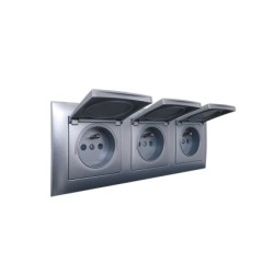Gamme étanche Gris 2+2+2 modules|sfh|59f31ea6e385|
