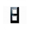 PLAQUE VERA 44 CARREE EN VERRE NOIR ABSOLU 2+2 MODULES|sfh|2d148e3611cd|