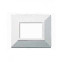 PLAQUE ZAMA 44 RECTANGULAIRE BLANC METALLISÉ 3 MODULES|sfh|87fe3fa81646|