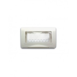 PLAQUE ETANCHE ENCASTREE RECTANGULAIRE 4 MODULES S44 BLANC|sfh|9620d44a8ef8|