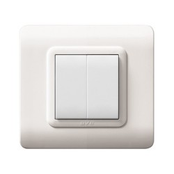 PLAQUE TECHNOPOLYMERE 44 CARRÉE BLANC 2 MODULES|sfh|a49008ecb1de|