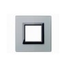 PLAQUE VERA 44 CARREE EN VERRE GRIS OPAQUE 2 MODULES|sfh|882b302e8cb5|