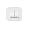 PLAQUE YES 45 CARREE BLANC 2 MODULES|sfh|4e93d6324ed1|