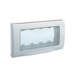 PLAQUE ETANCHE ENCASTREE RECTANGULAIRE 4 MODULES 45 BLANC|sfh|c218cda88ab0|