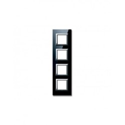 PLAQUE VERA 44 CARREE EN VERRE NOIR ABSOLU 2+2+2+2 MODULES|sfh|a1c8dbb3dce9|